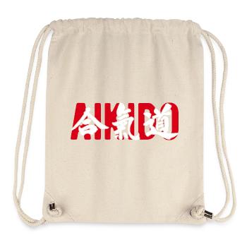 Aikido Martial Arts Gym Dojo Kanji Japan - Stanley/Stella Recycled Gym Bag - natural - Front