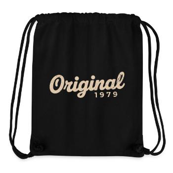 Geburtstagsgeschenk 1979 | Geboren 1979 - Stanley/Stella recycelter Gym Bag - Schwarz - Vorne