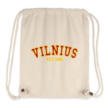 Vilnius Fondée en 1986 - Sac à cordon recyclé Stanley/Stella - blanc naturel - Devant