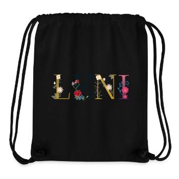 Leni - Sac à cordon recyclé Stanley/Stella - noir - Devant