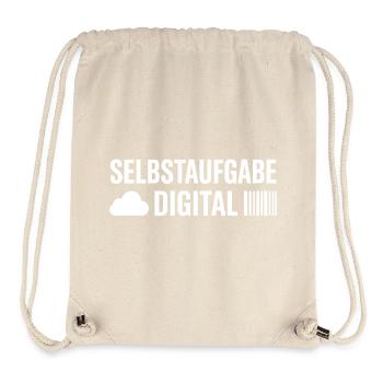DIGITAL SELF-ABANDONMENT – PORTABLE CONTRADICTION - Stanley/Stella Recycled Gym Bag - natural - Front