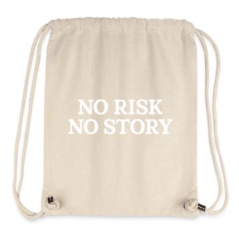 No Risk No Story - Stanley/Stella Recycled Gym Bag - natural - Front