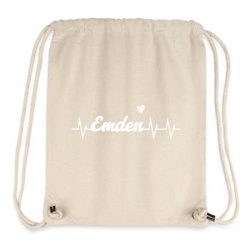 Heartbeat Emden - Sac à cordon recyclé Stanley/Stella - blanc naturel - Devant