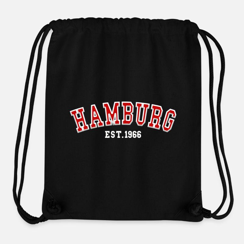 Hambourg Fondée en 1966 - Sac à cordon recyclé Stanley/Stella - noir