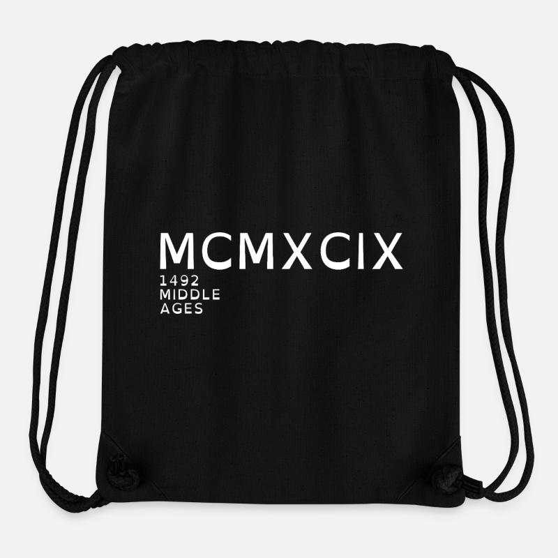 1999_LINE_white - Stanley/Stella Recycled Gym Bag - black