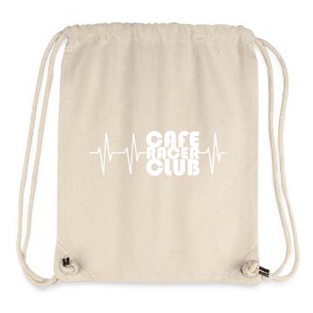 Café Racer Club Heartbeat Pulse Motard Motard - Sac à cordon recyclé Stanley/Stella - blanc naturel - Devant