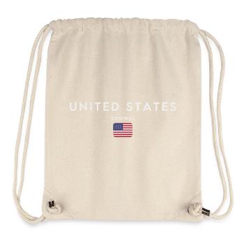 Flag of the United States - Stanley/Stella Recycled Gym Bag - natural - Front