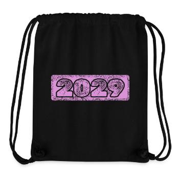 Year 2029 - Stanley/Stella Recycled Gym Bag - black - Front