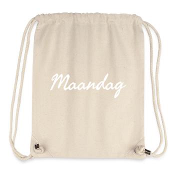 Montag plattdeutscher Wochentag Maandag - Stanley/Stella recycelter Gym Bag - Naturweiß - Vorne