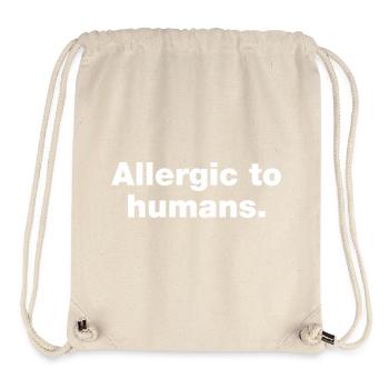 Allergique aux humains - Sac à cordon recyclé Stanley/Stella - blanc naturel - Devant