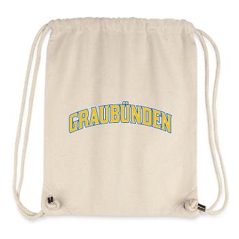 Graubünden Arc Logo - Stanley/Stella recycelter Gym Bag - Naturweiß - Vorne