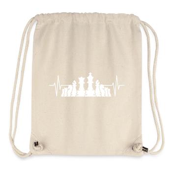 Schach Herzschlag Figuren Schachspieler Verein - Stanley/Stella recycelter Gym Bag - Naturweiß - Vorne