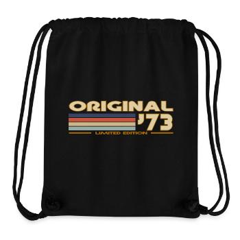 Retro-Vintage 1973 - Stanley/Stella recycelter Gym Bag - Schwarz - Vorne