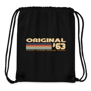 1963 - Stanley/Stella recycelter Gym Bag - Schwarz - Vorne