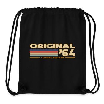 1964 - Stanley/Stella recycelter Gym Bag - Schwarz - Vorne