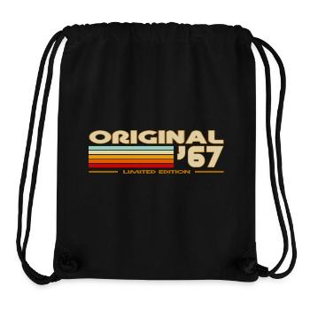 1967 - Stanley/Stella recycelter Gym Bag - Schwarz - Vorne