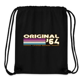 1964 - Stanley/Stella recycelter Gym Bag - Schwarz - Vorne