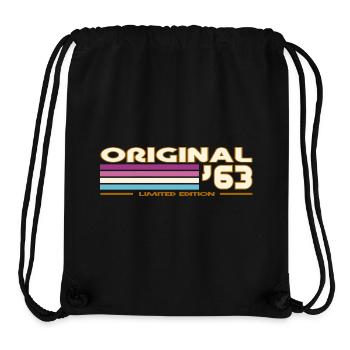 1963 - Stanley/Stella recycelter Gym Bag - Schwarz - Vorne