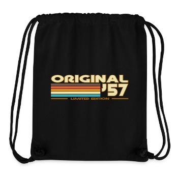 Retro Stripes 70s Original57 - Stanley/Stella Recycled Gym Bag - black - Front