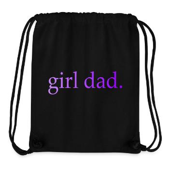 Girl Dad Geschenk Vaterschaft - Stanley/Stella recycelter Gym Bag - Schwarz - Vorne