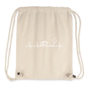 Allotment gardening gardener heartbeat - Stanley/Stella Recycled Gym Bag - natural - Front