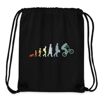 Évolution du BMX Vintage - Sac à cordon recyclé Stanley/Stella - noir - Devant