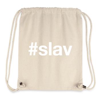 SLAV Hashtag - Stanley/Stella recycelter Gym Bag - Naturweiß - Vorne