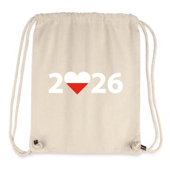I love Poland 2026, vacation in Poland 2026 - Stanley/Stella Recycled Gym Bag - natural - Front