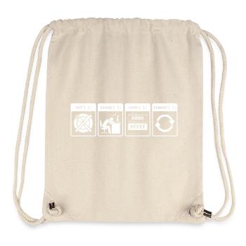 Eat Sleep Code Repeat – Coder Workflow Design - Stanley/Stella recycelter Gym Bag - Naturweiß - Vorne