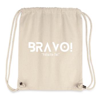 "BRAVO"... Congratulate yourself - Stanley/Stella Recycled Gym Bag - natural - Front