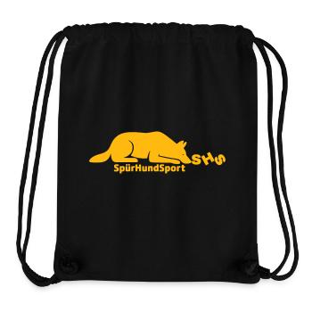 SHS Logo gold - Stanley/Stella recycelter Gym Bag - Schwarz - Vorne