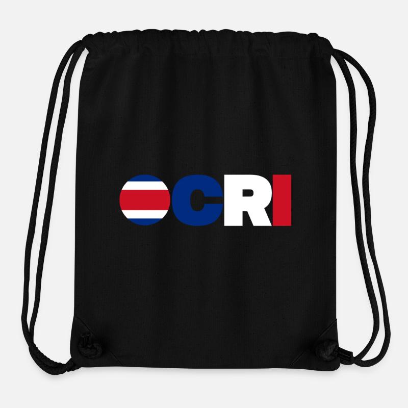Costa Rica - Stanley/Stella recycelter Gym Bag - Schwarz
