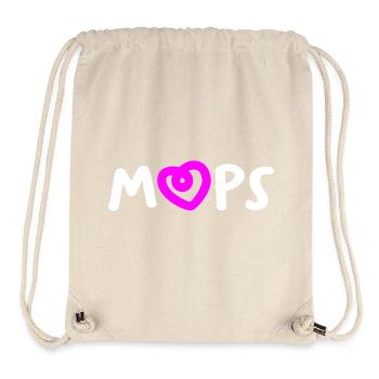 Pug Heart Dogs Fan Animal Love Dog Dog Breed Bello - Stanley/Stella Recycled Gym Bag - natural - Front