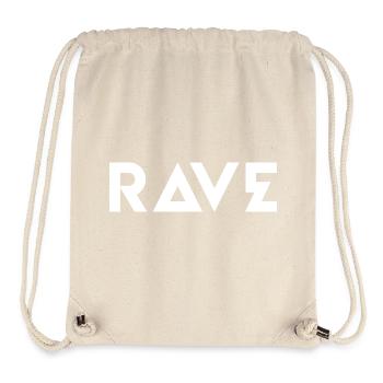 RAVE Geometric Bold Logo - Sac à cordon recyclé Stanley/Stella - blanc naturel - Devant