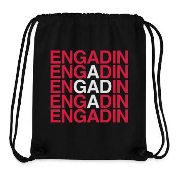 ENGADIN Schweiz - Switzerland - Suisse - Stanley/Stella Recycled Gym Bag - black - Front