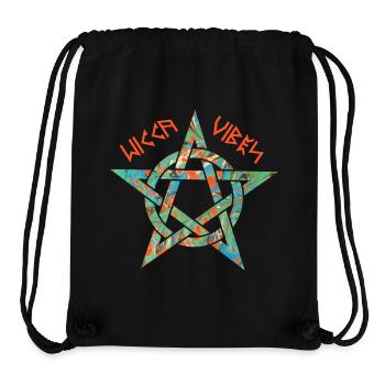 pentagram 3 e 4 wicca vibes runes - Stanley/Stella Recycled Gym Bag - black - Front