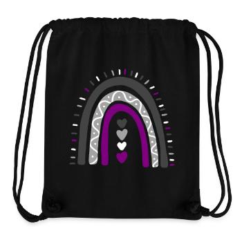 Asexuelle Boho Regenbogen Ace Pride - Stanley/Stella recycelter Gym Bag - Schwarz - Vorne