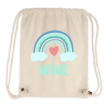 Manuel Name Rainbow Baby - Stanley/Stella Recycled Gym Bag - natural - Front