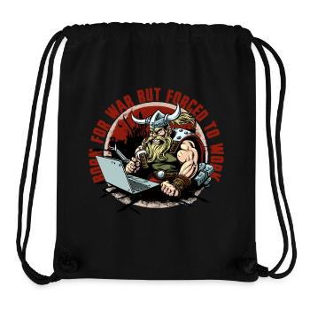 Viking admin with lettering - Stanley/Stella Recycled Gym Bag - black - Front