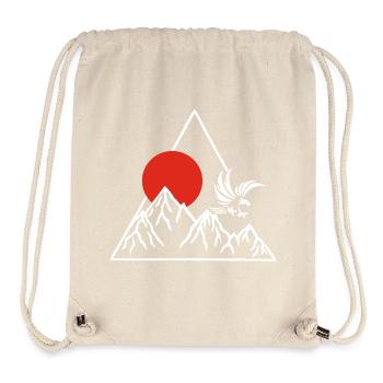 The Roof of the World (White) - Stanley/Stella Recycled Gym Bag - natural - Front