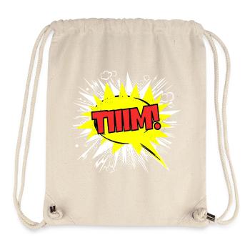 Tim Name Lustige Sprechblase Tiiim! - Stanley/Stella recycelter Gym Bag - Naturweiß - Vorne