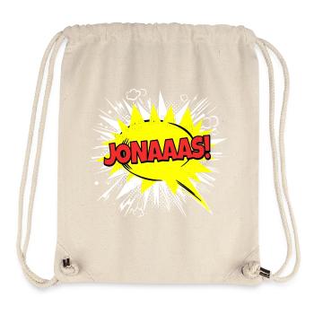 Jonas Name Lustige Sprechblase Jonaaas! - Stanley/Stella recycelter Gym Bag - Naturweiß - Vorne