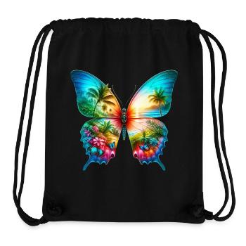 Butterfly - Stanley/Stella Recycled Gym Bag - black - Front