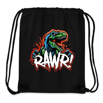 T Rex Brüllen - Stanley/Stella recycelter Gym Bag - Schwarz - Vorne