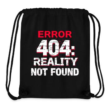 Error: Reality not found - Stanley/Stella Recycled Gym Bag - black - Front