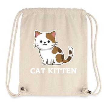 Adorable Cat Kitten - Stanley/Stella Recycled Gym Bag - natural - Front