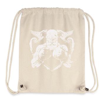 boxeur de combat - Sac à cordon recyclé Stanley/Stella - blanc naturel - Devant