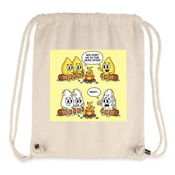 Popcorn Gag – Campfire Fun Gone Wrong - Stanley/Stella recycelter Gym Bag - Naturweiß - Vorne