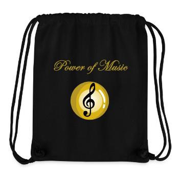 The power of music - Stanley/Stella Recycled Gym Bag - black - Front