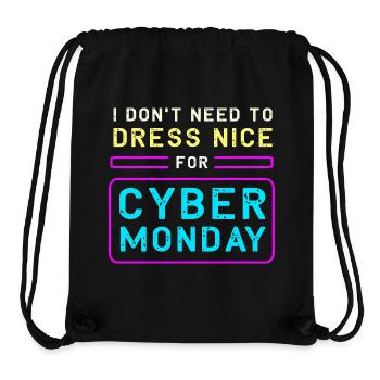 Cyber Monday shopping spree - Stanley/Stella Recycled Gym Bag - black - Front